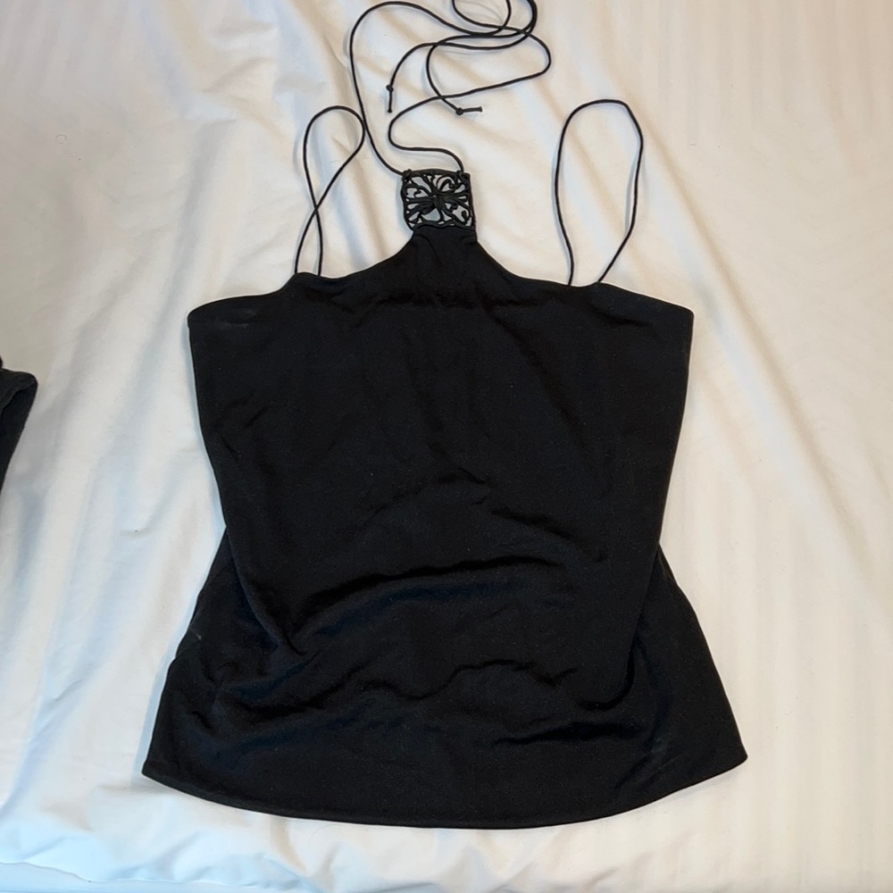 Vivienne Tam halter neck silk top